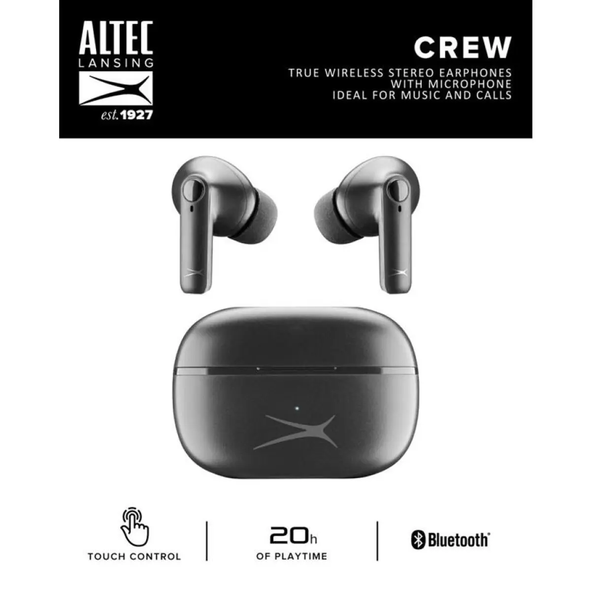 Altec Lansing Bluetooth слушалки TWS Crew черни