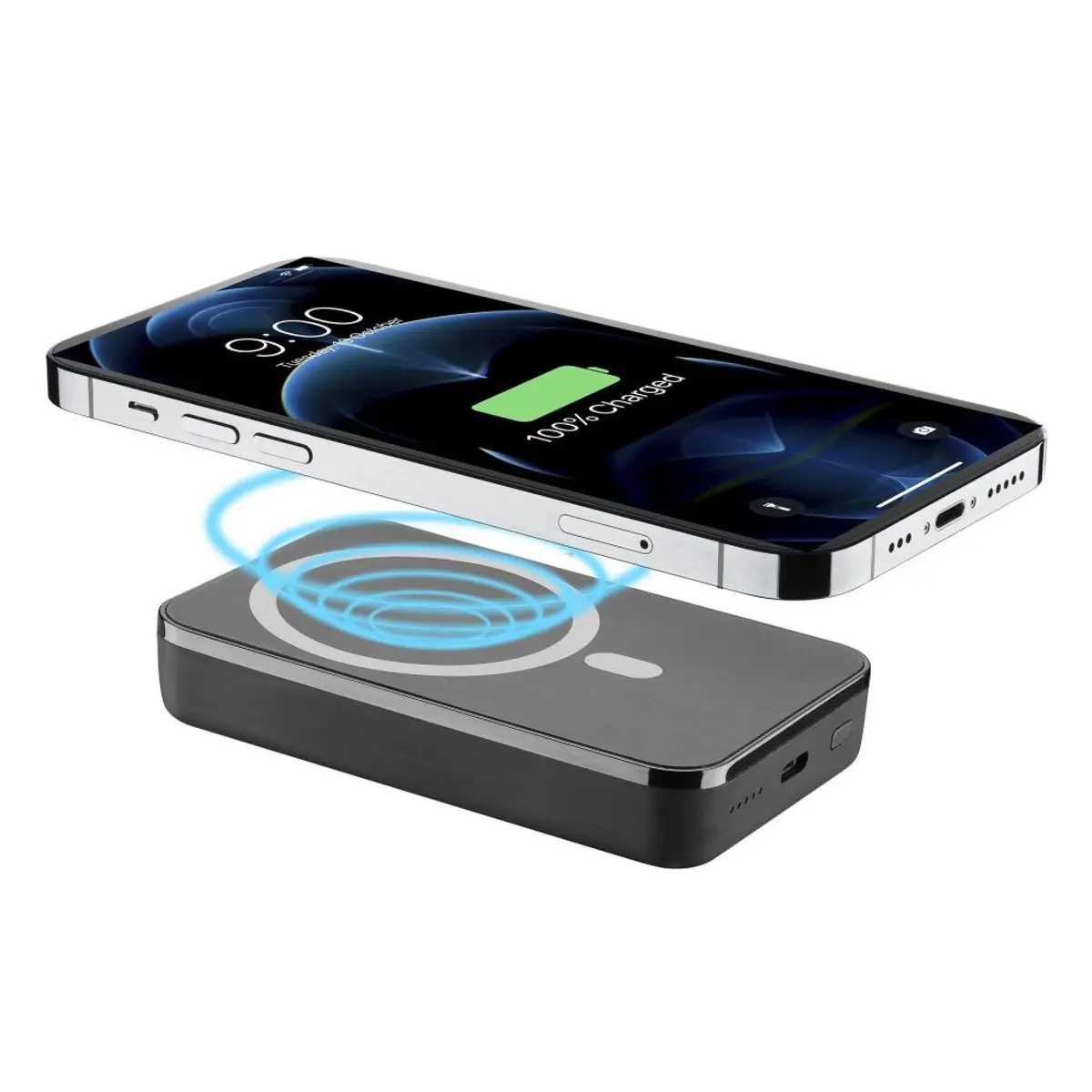 Безжичнa външна батерия с MagSafe 10000 mAh черна