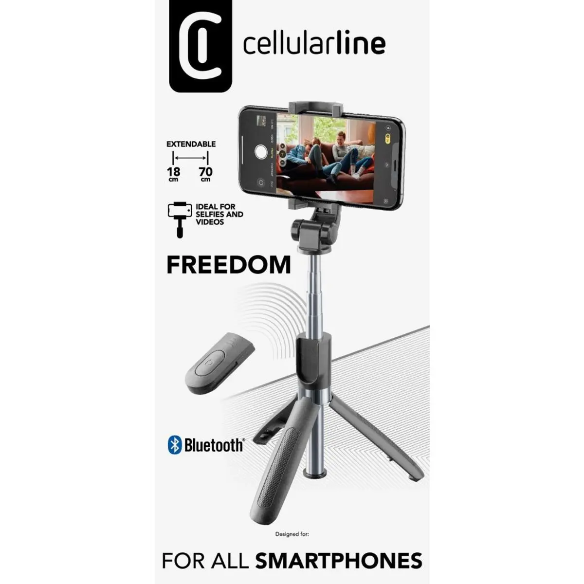 Bluetooth селфи стик трипод Freedom чрн