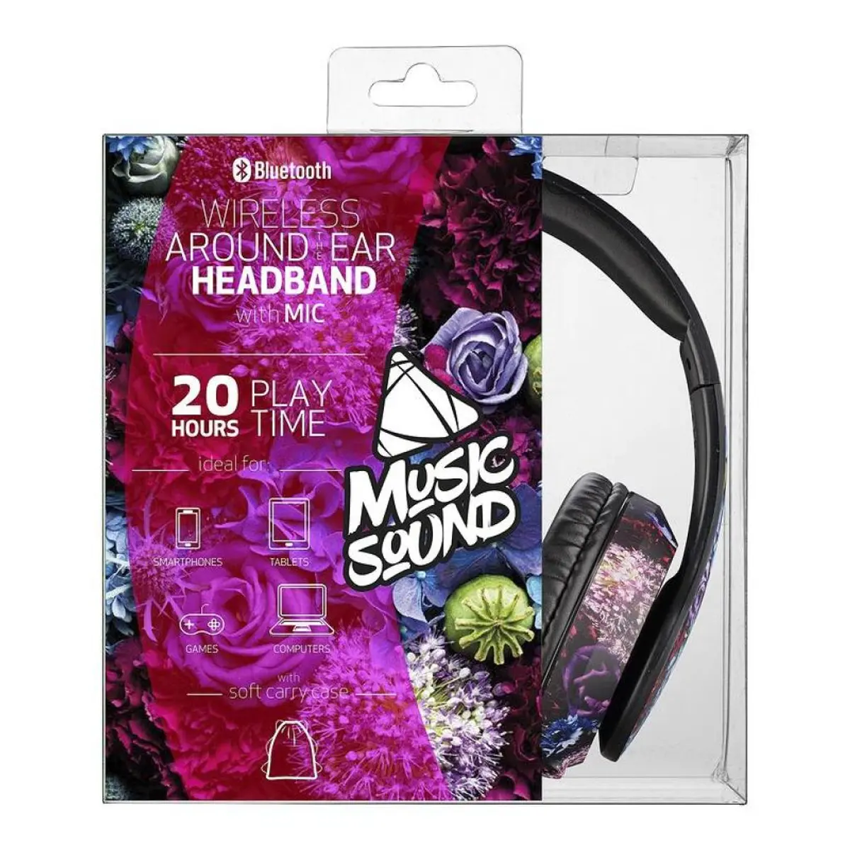 Bluetooth слушал Music Sound Basic черни