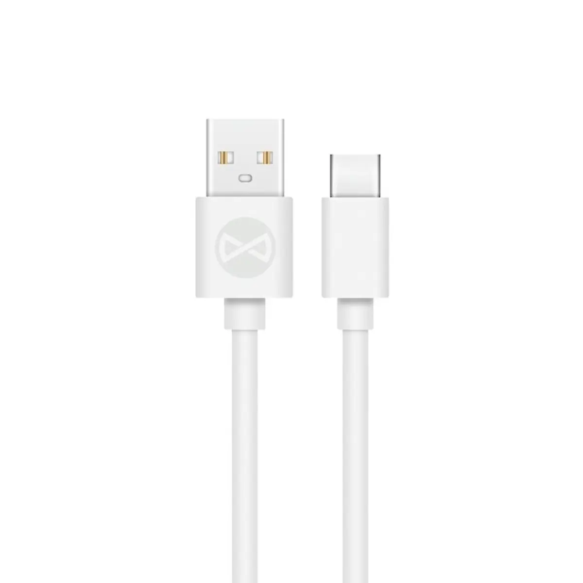 Forever Кабел данни USB- USB-C 1 м. бял