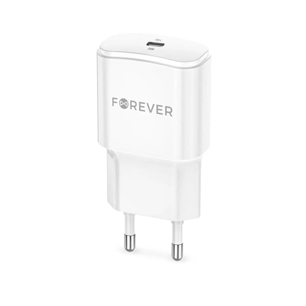 Forever PD Зарядно 220V TC-01 USB-C 20W бяло