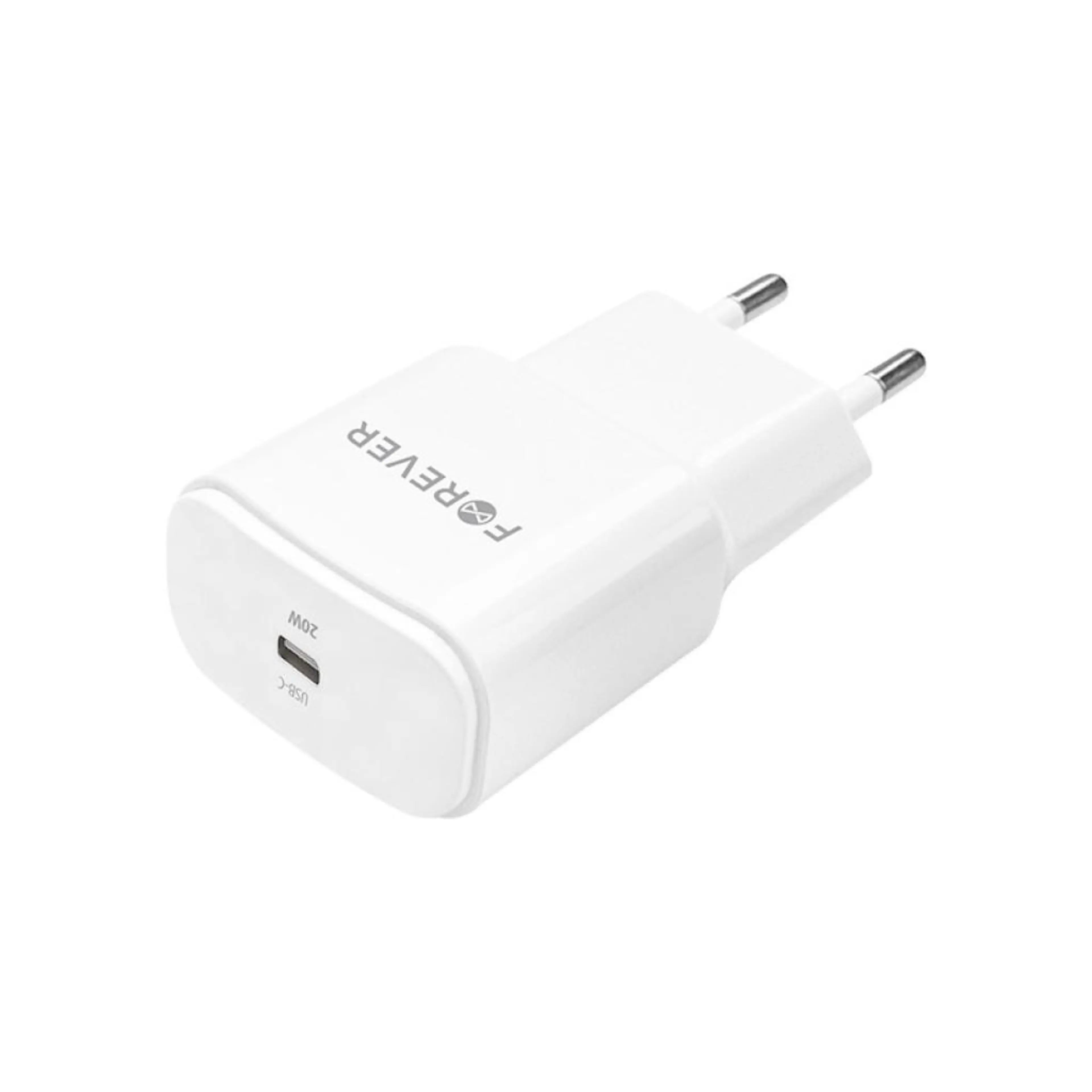 Forever PD Зарядно 220V TC-01 USB-C 20W бяло