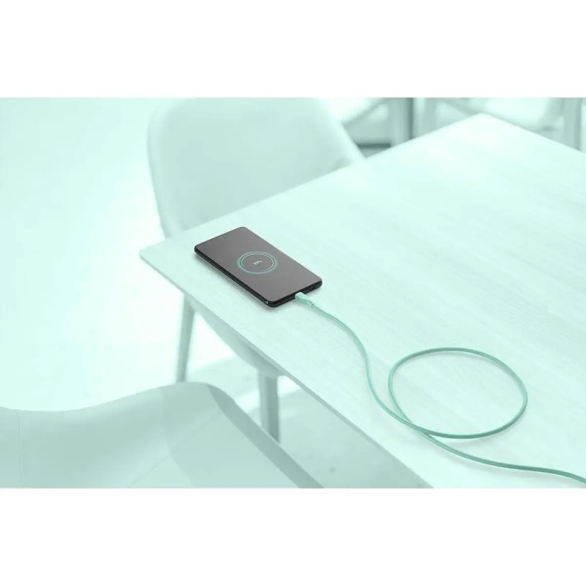 Кабел данни Soft USB-C към USB-C 1.2 м зелен