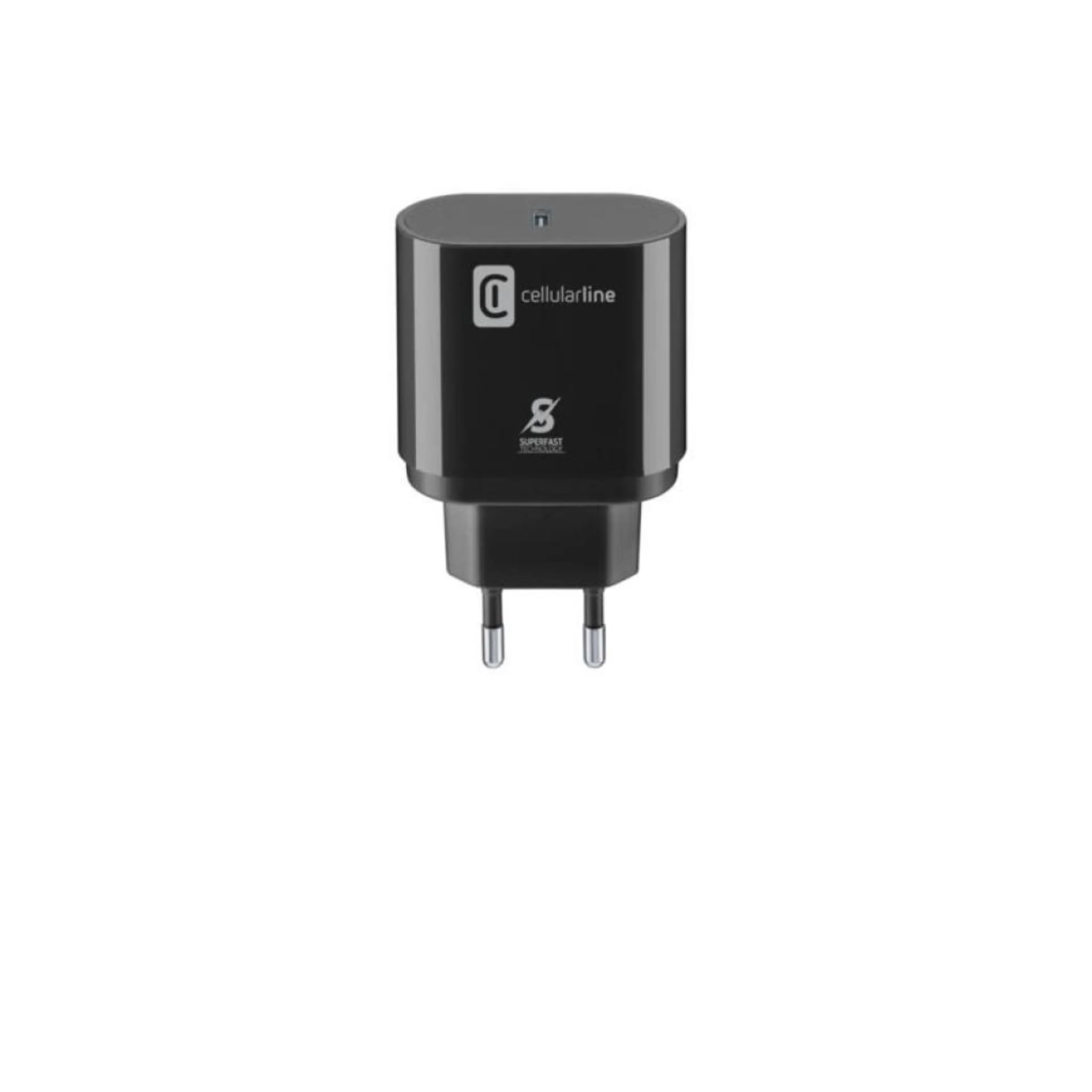 PD Зарядно 220V USB-C 25W черно