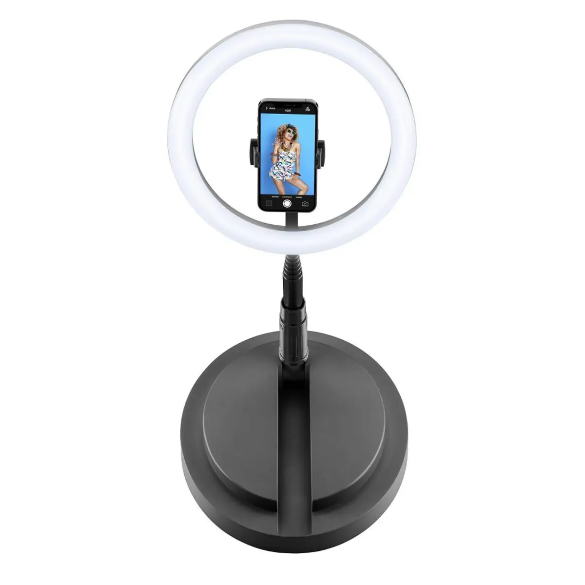 Selfie Ring Compact с bluetooth сгъваем черен