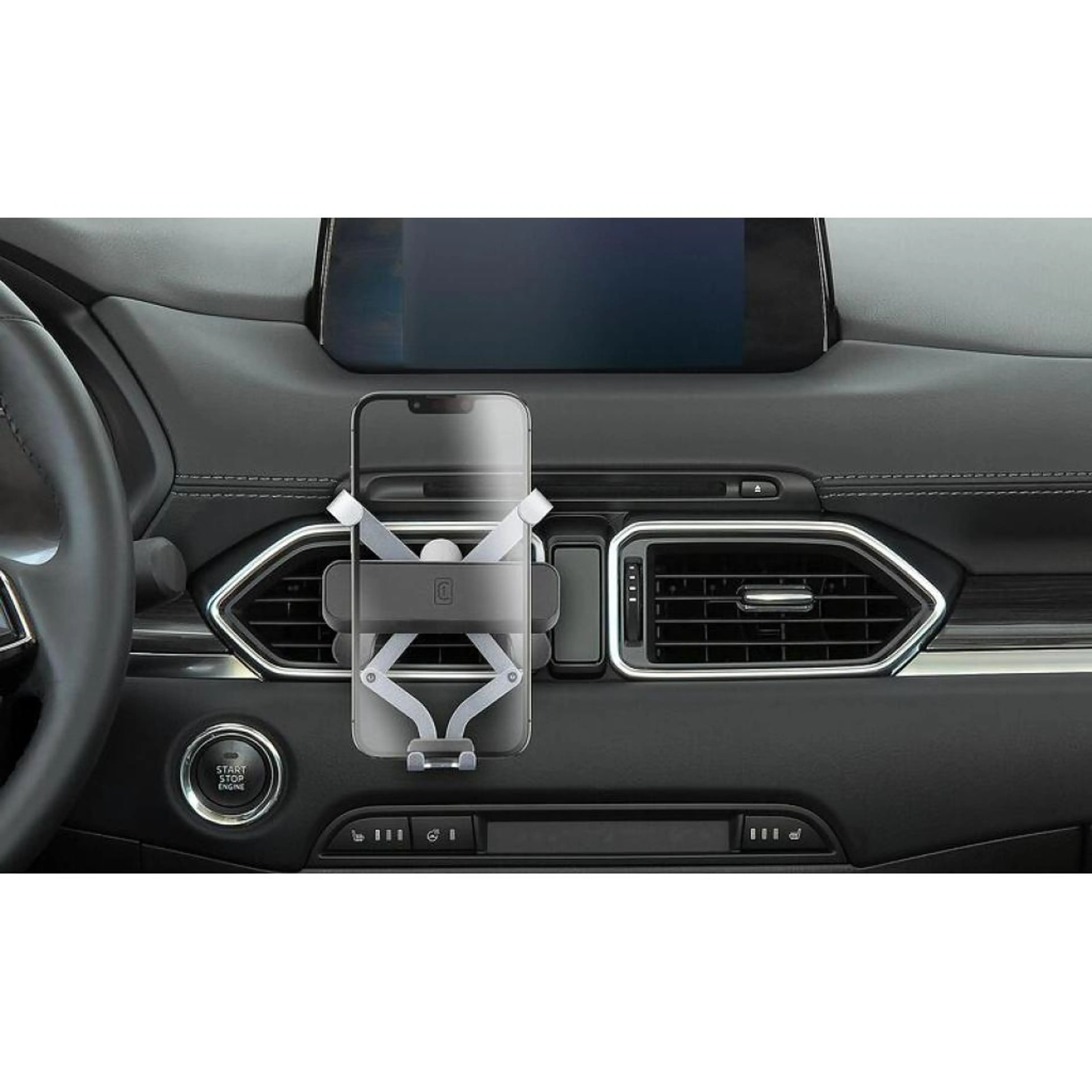 Стойка за кола за въдуховод Gravity Slide Fit черна