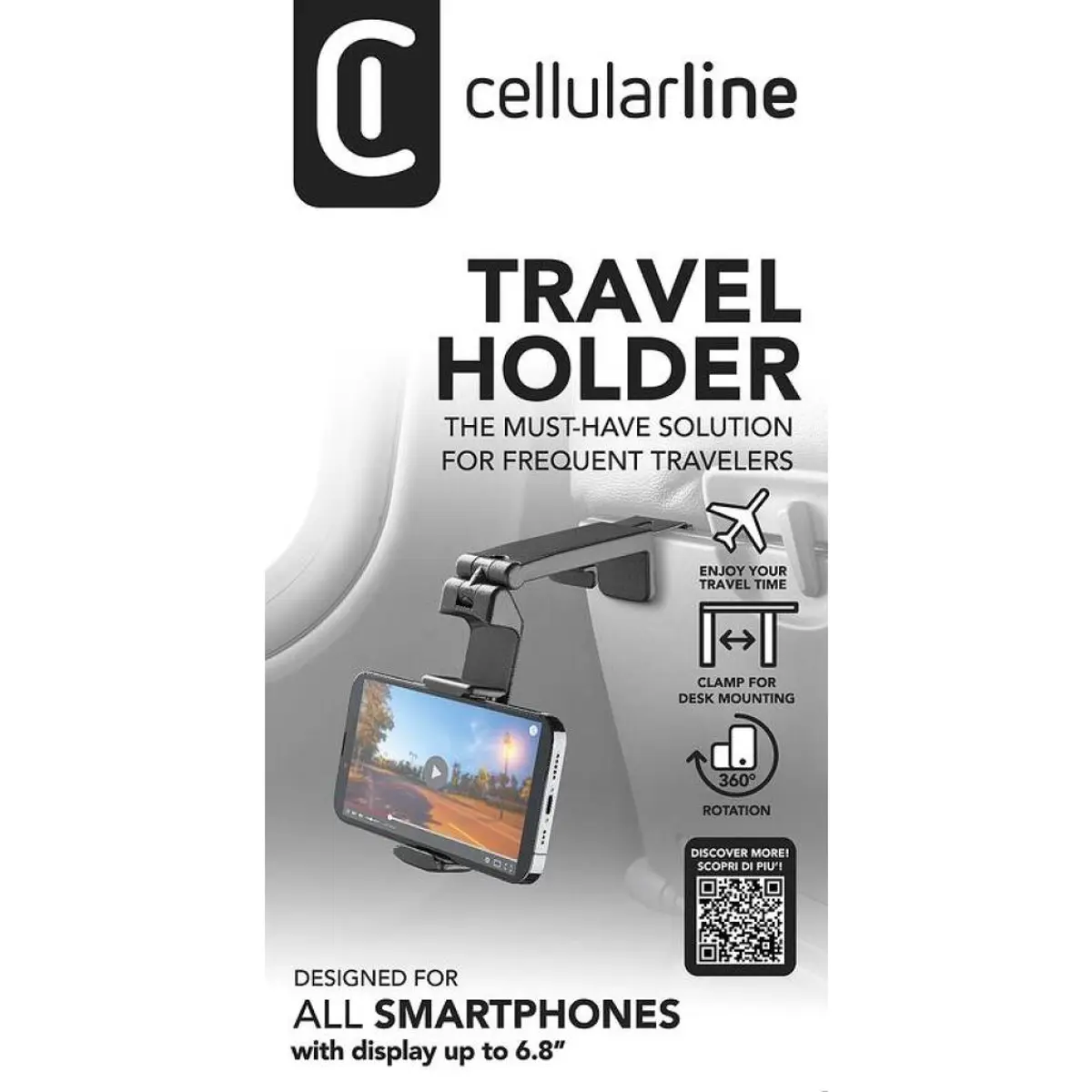 Универсална стойка за телефон Travel с 360 ротация