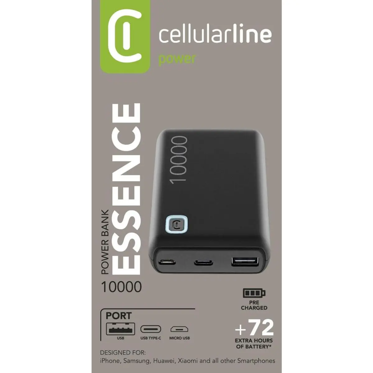 Външна батерия ESSENCE 10000 mAh черна