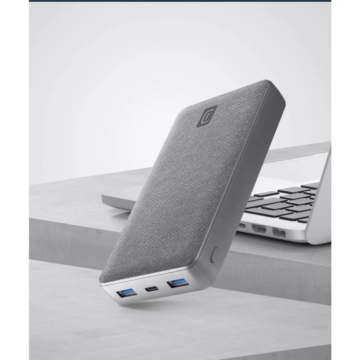 Външна батерия PD Shade 20000 mAh 65W (лаптоп) сива