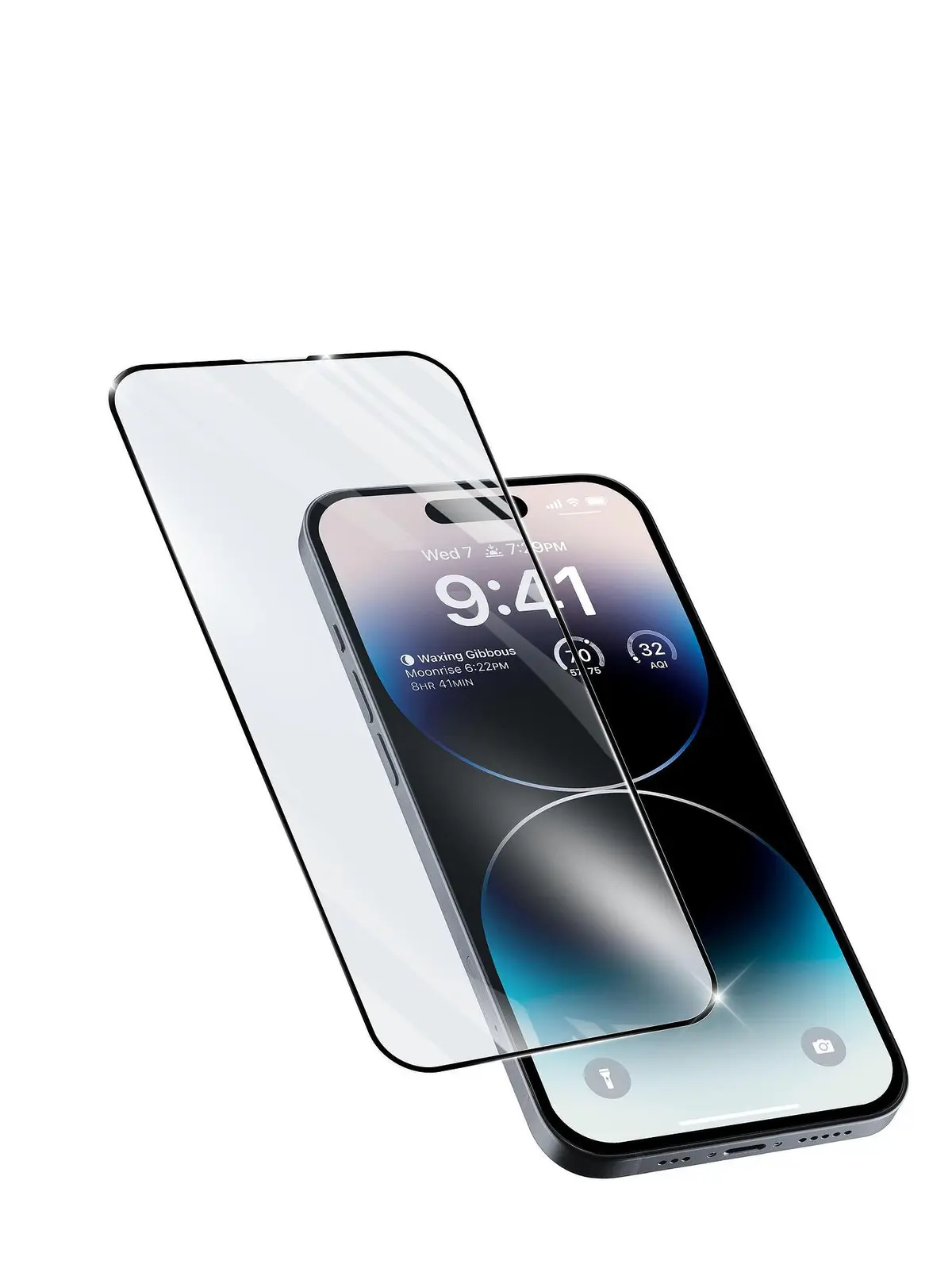 Закален протектор Capsule за iPhone 14 Plus/14 Pro Max черен