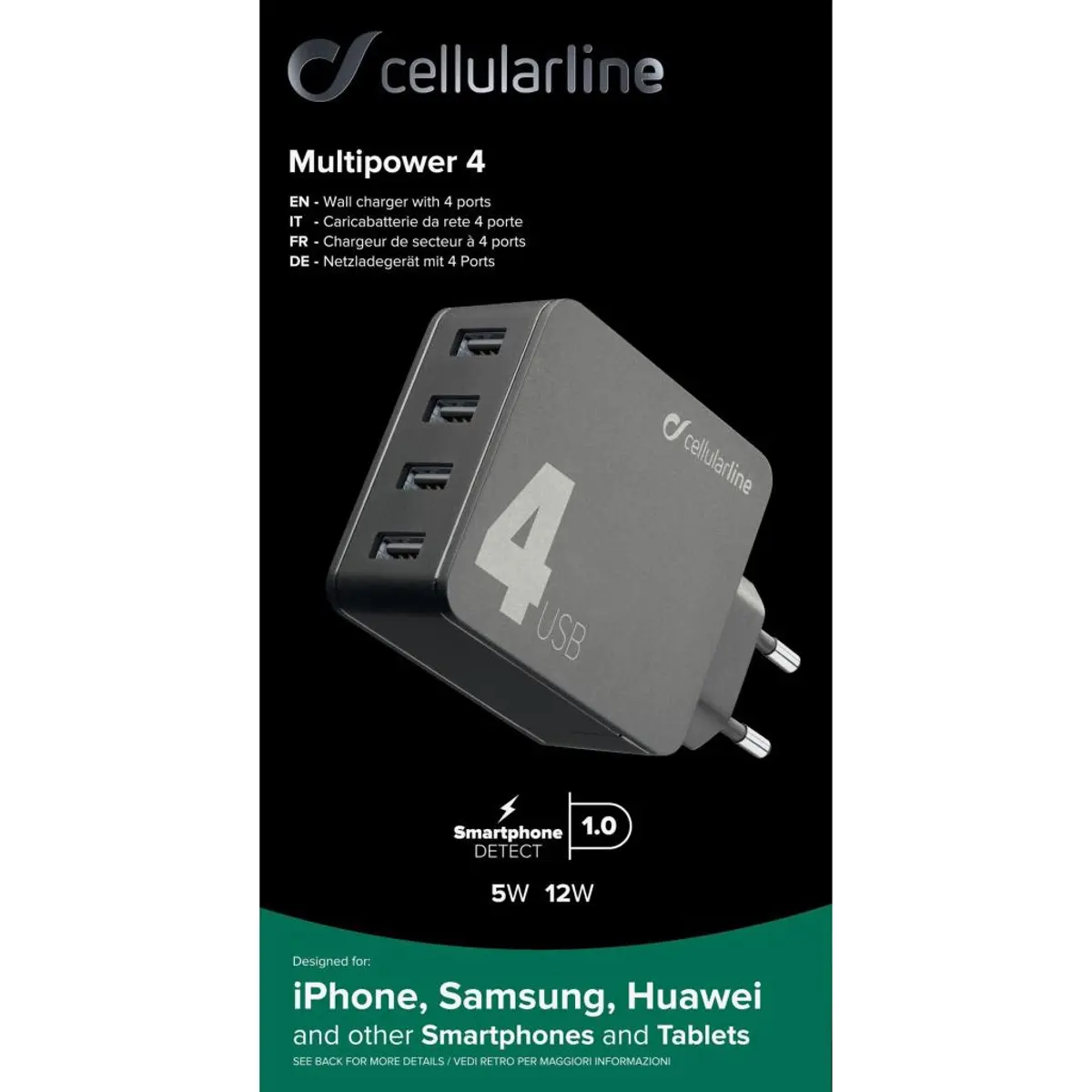 Зарядна станция 220V Multipower 4USB 42W