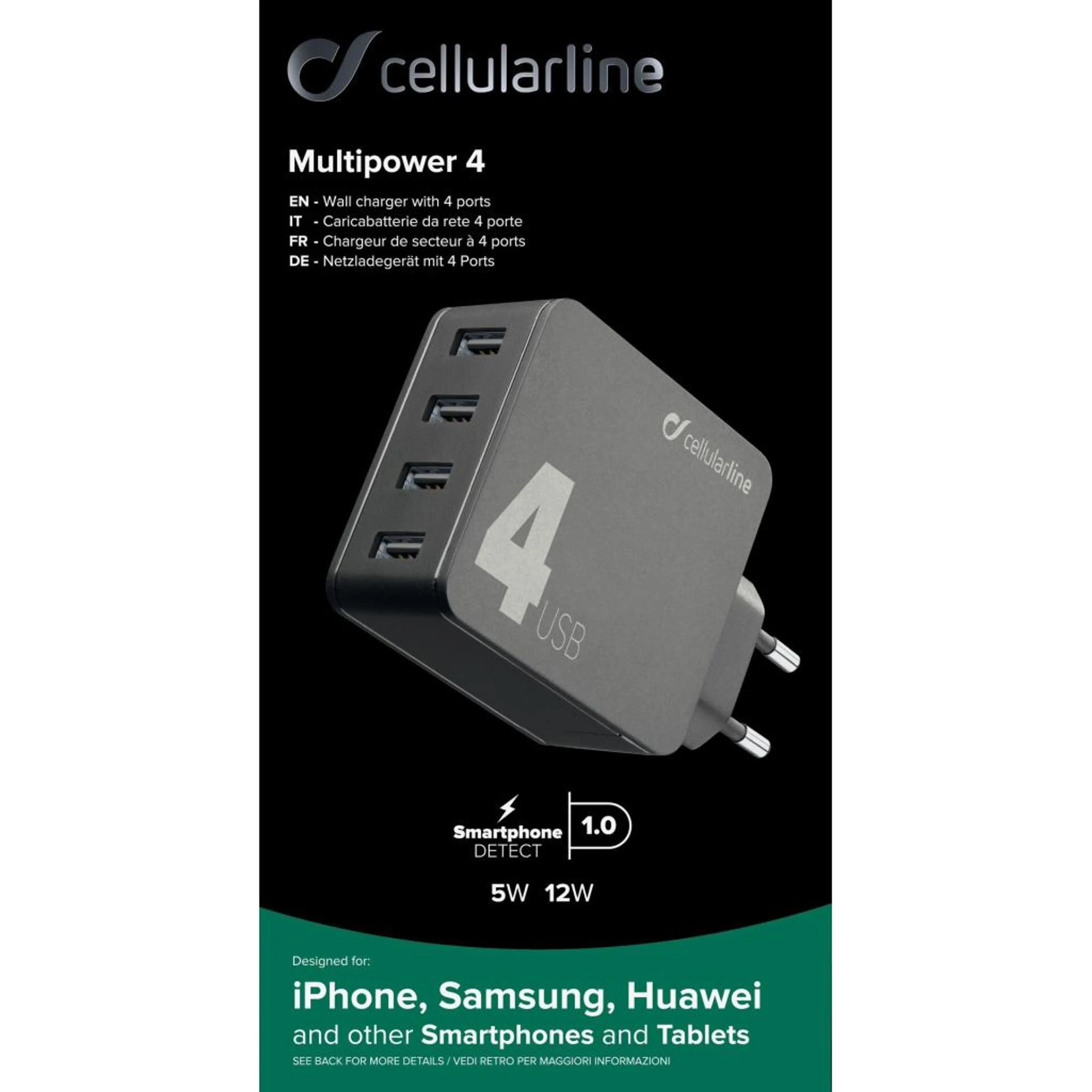 Зарядна станция 220V Multipower 4USB 42W