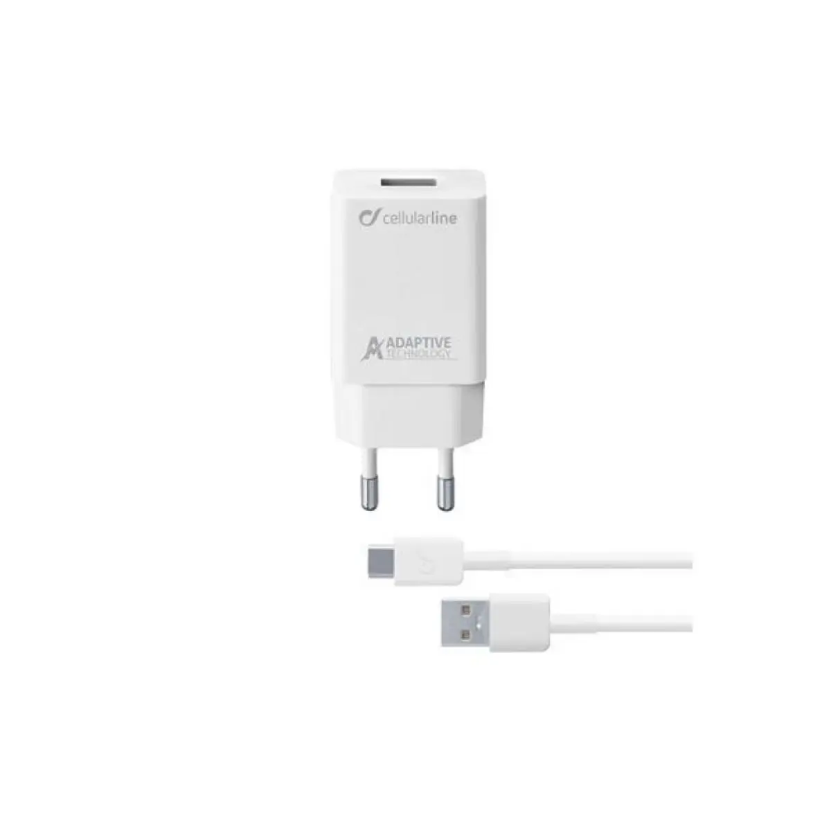 Зарядно 220V Sams +USB C кабел 15W бяло