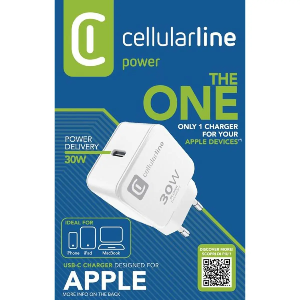 Зарядно PD 220V The one USB-C 30W бяло